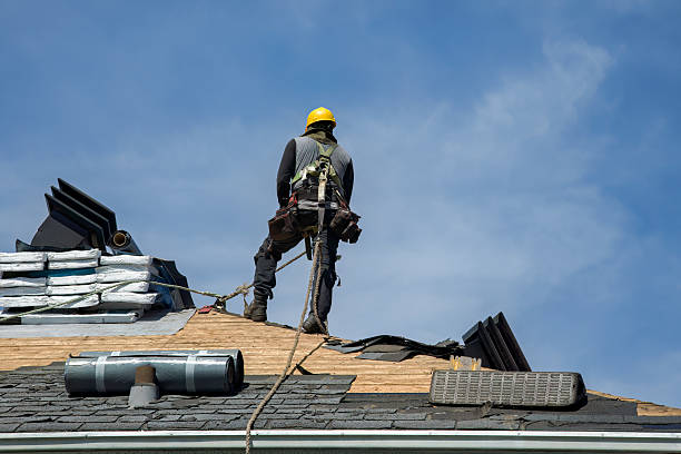 Professional Roof Installation technician working in Belding, MI